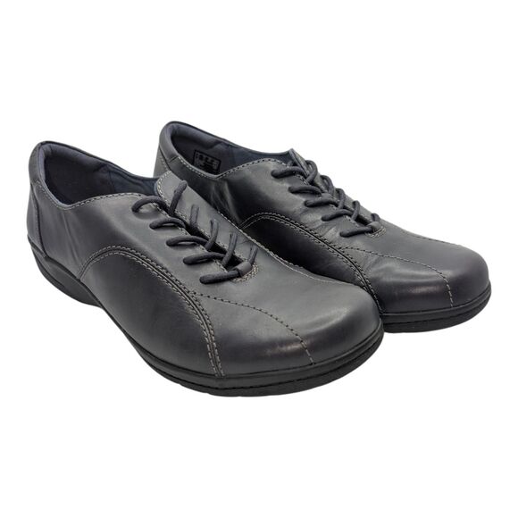 Clarks Women's Cheyn Madi Leather Lace Up Loafers Casual Comfort Size 11 Shoe - Picture 1 of 9